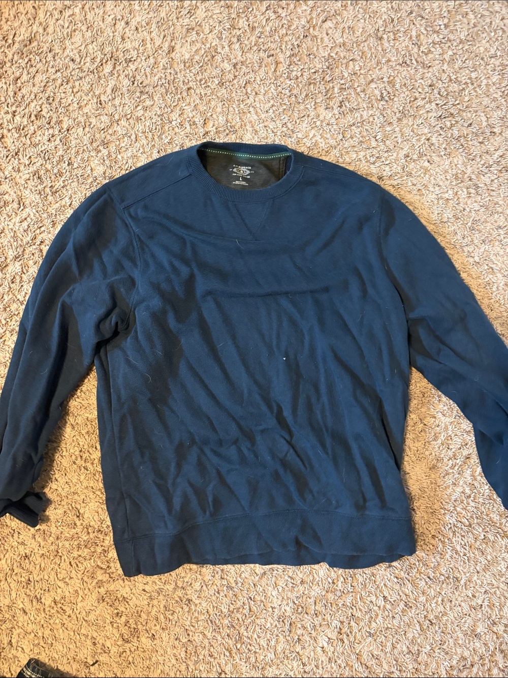 Brooks Brothers Navy Blue Crewneck Sweater